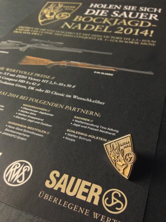 SAUER Bockjagdnadel 2014