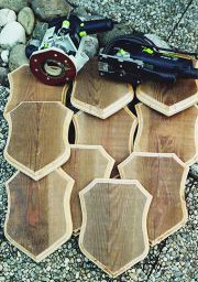 Für die Böcke der Saison: Schöne, alte Gehörnbretter!