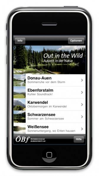 Österreichs Bundesforste bringen „Wildnis“ für iPhone – Besitzer