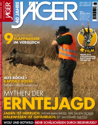 JÄGER 8/2014  ab heute am Kiosk!