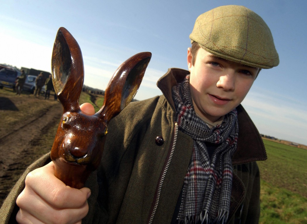 Tom Farage, a young spectator with a wal