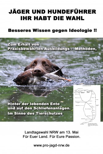 Pro Jagd NRW unterstützt Jäger