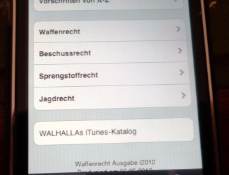 iPhone-App zum Waffenrecht