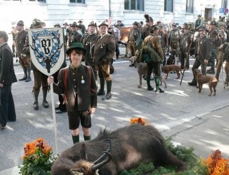 Bayerns Jäger präsentierten sich beim Umzug zur Wiesn 2010