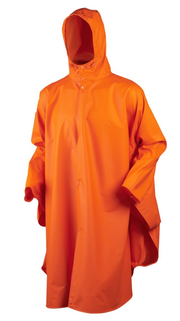 Rainy poncho_flourescent orange