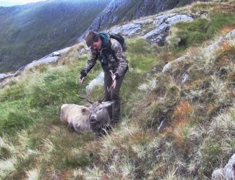 Rothirschjagd in Schottland