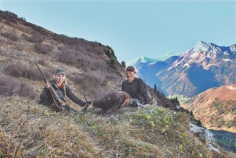 Gamsjagd in den Alpen