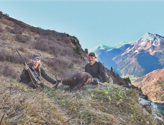 Gamsjagd in den Alpen