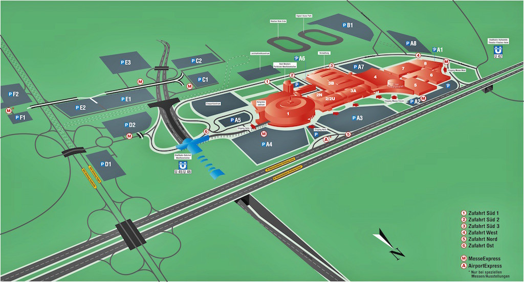 Das Messegelände der West- falenhallen Dortmund ist weitläufig. Eine Übersichtskarte kann da vor dem Verlaufen schützen.