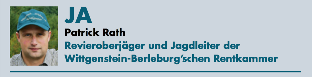 Patrick Rath Revieroberjäger und Jagdleiter der Wittgenstein-Berleburg’schen Rentkammer