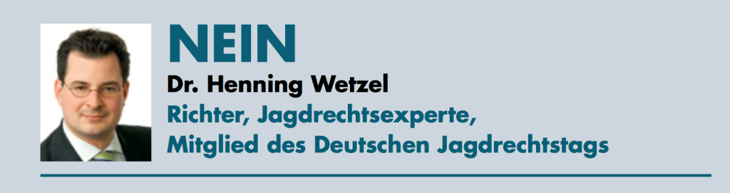 Dr. Henning Wetzel - Richter, Jagdrechtsexperte, Mitglied des Deutschen Jagdrechtstags