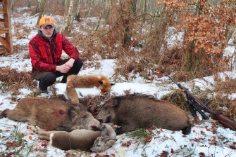 Die Wilddiebe – Sauen im Schneetreiben – Drückjagd