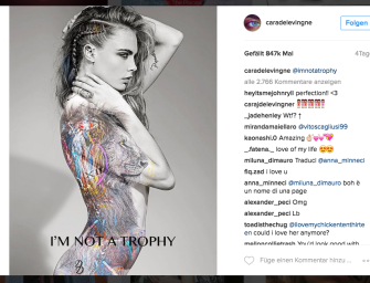 Super-Model protestiert nackt gegen die Jagd