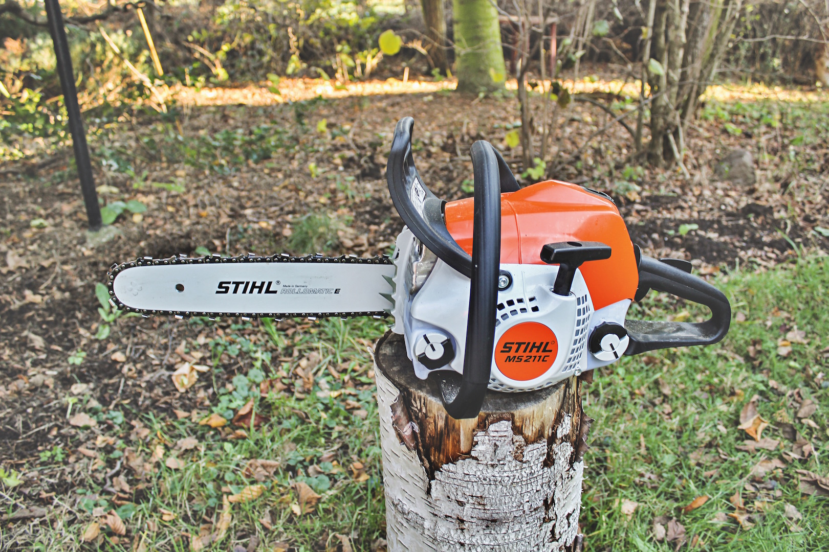 STIHL Benzin Kettensäge MS 211/35, 35cm Schnittlänge