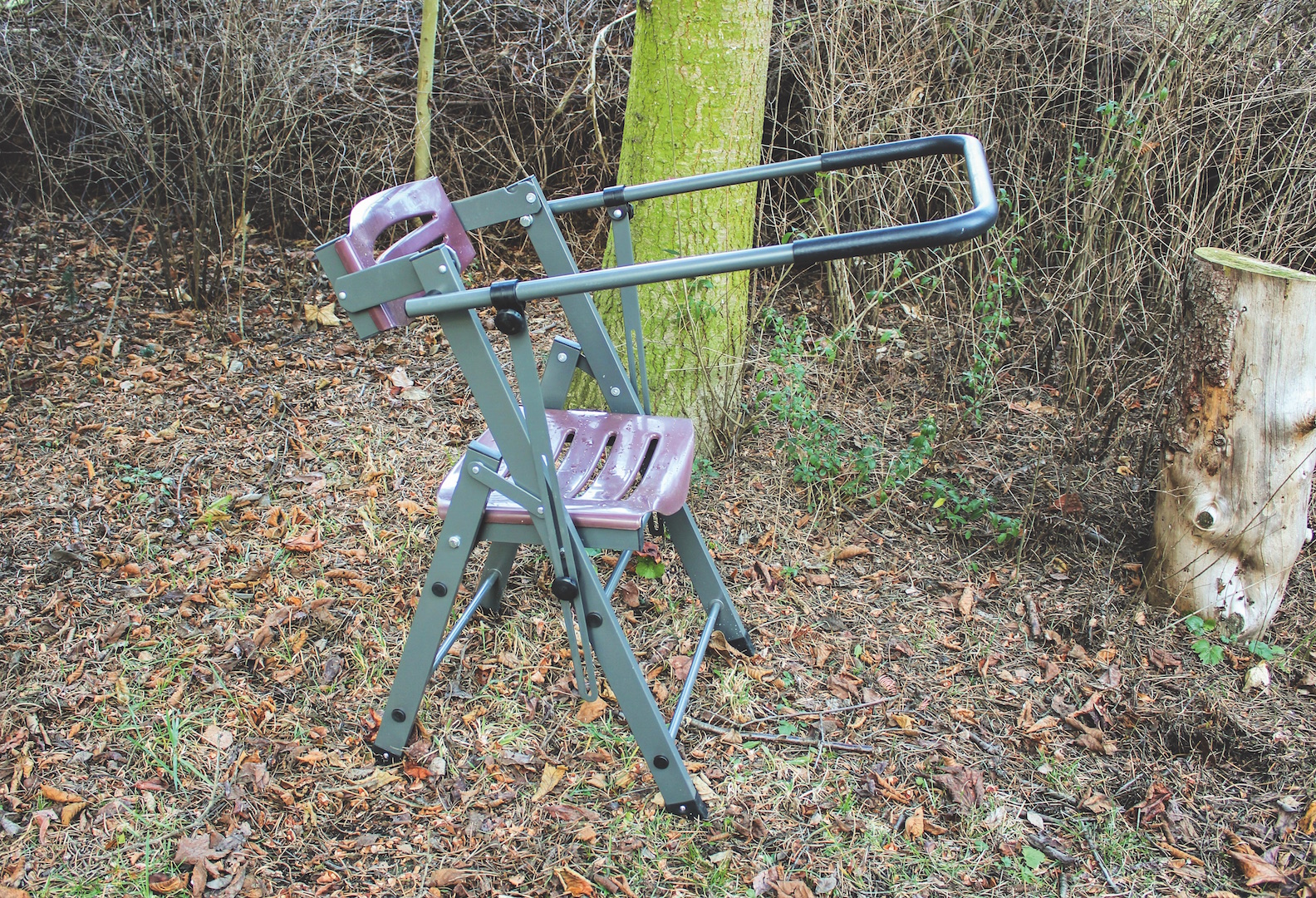 Berger + Schröter Ansitzstuhl – Klappbarer Hochsitz-Bocksitz Mit Auflage, Ideal Für Die Jagd