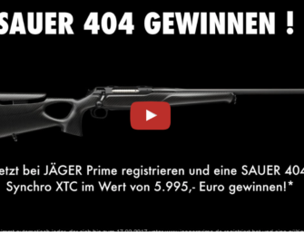 JÄGER Prime Verlosung – Jetzt Sauer 404 Synchro XTC gewinnen!