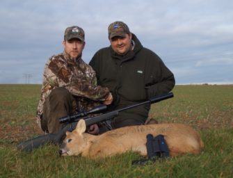 Jagd auf chinesisches Wasserreh in England