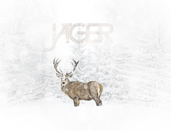 Hirsch im Schnee – Desktop Hintergrund Wallpaper