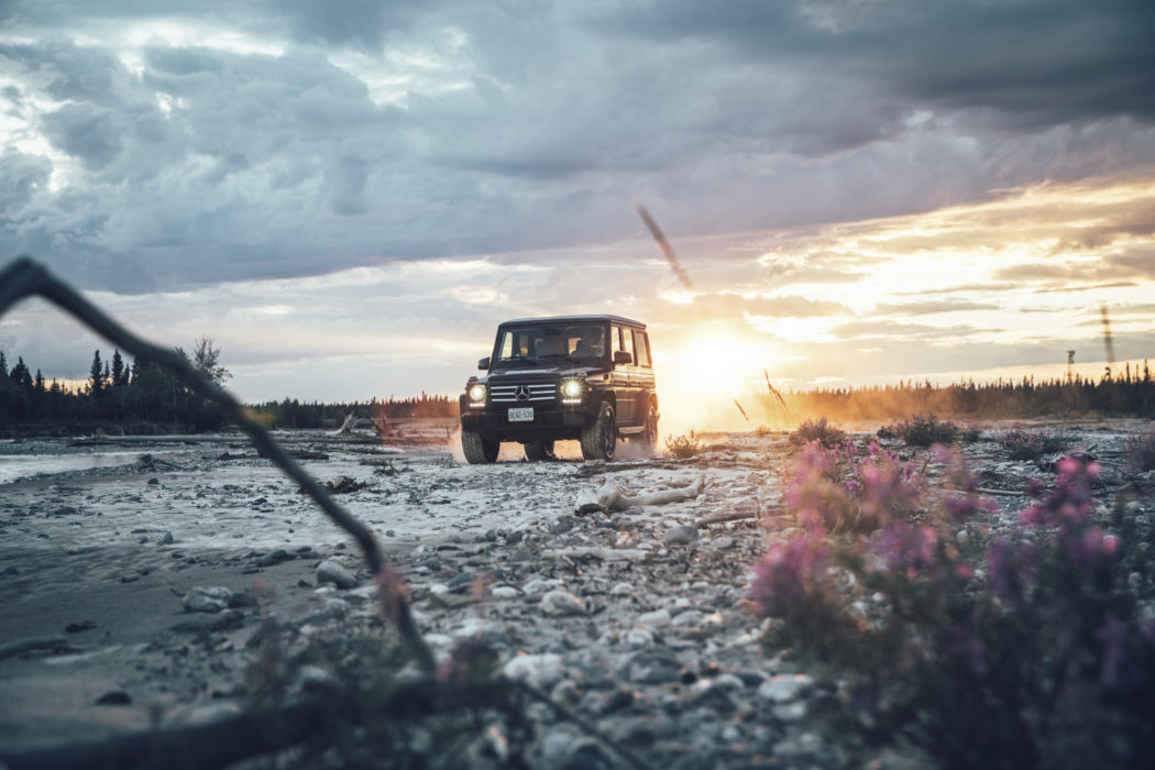 „Never Stop Exploring“: Mercedes-Benz G-Klasse Outdoor Experience: Auf spektakulärer Content Creation Tour mit Mercedes-Benz und The North Face durch Kanada und Alaska“Never Stop Exploring“: Mercedes-Benz G-Class Outdoor Experience: On a spectacular