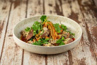 Tataki vom Damwild–eine exotische Vorspeise