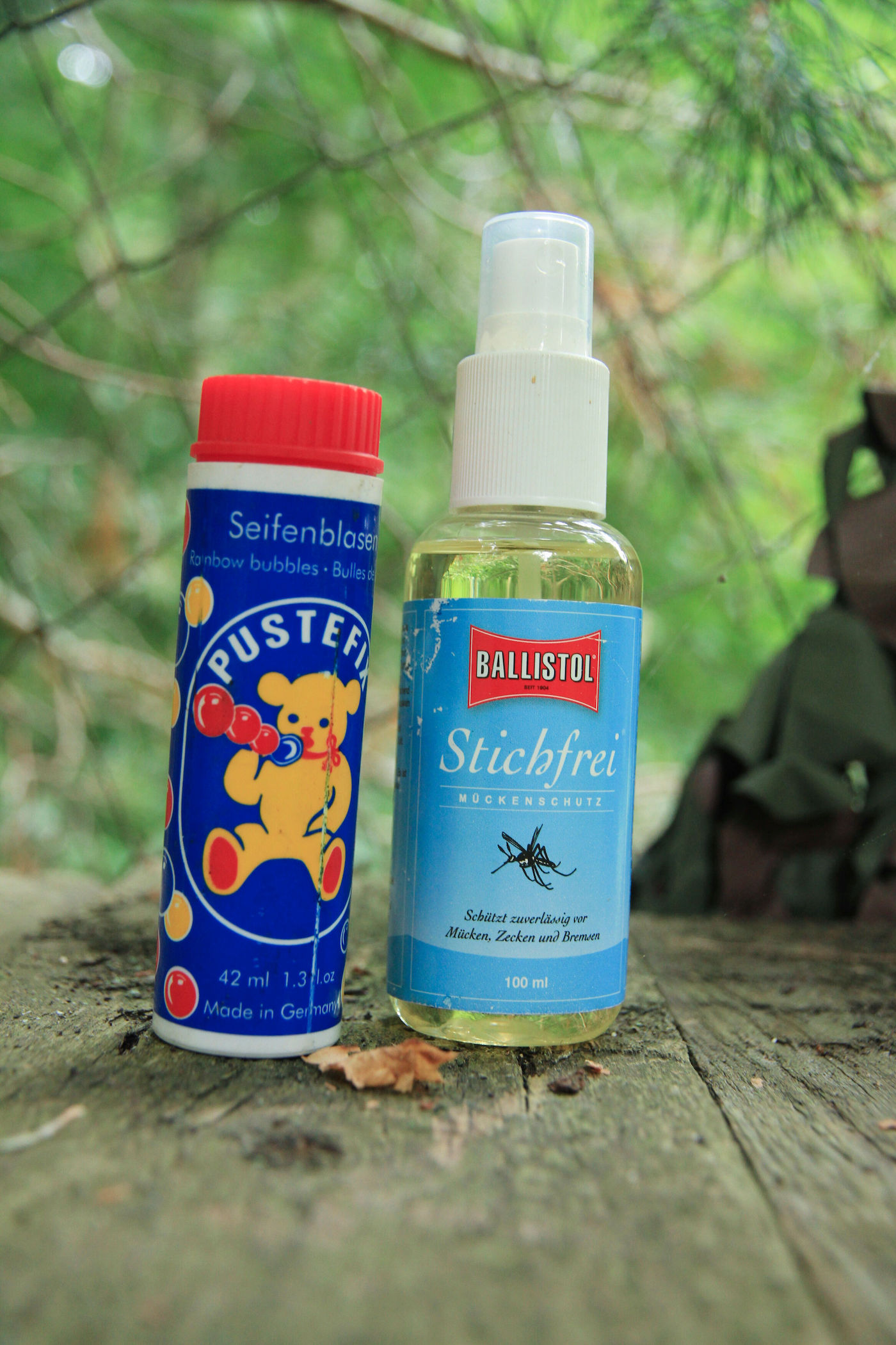 Mückenschutz und Seifenblasen